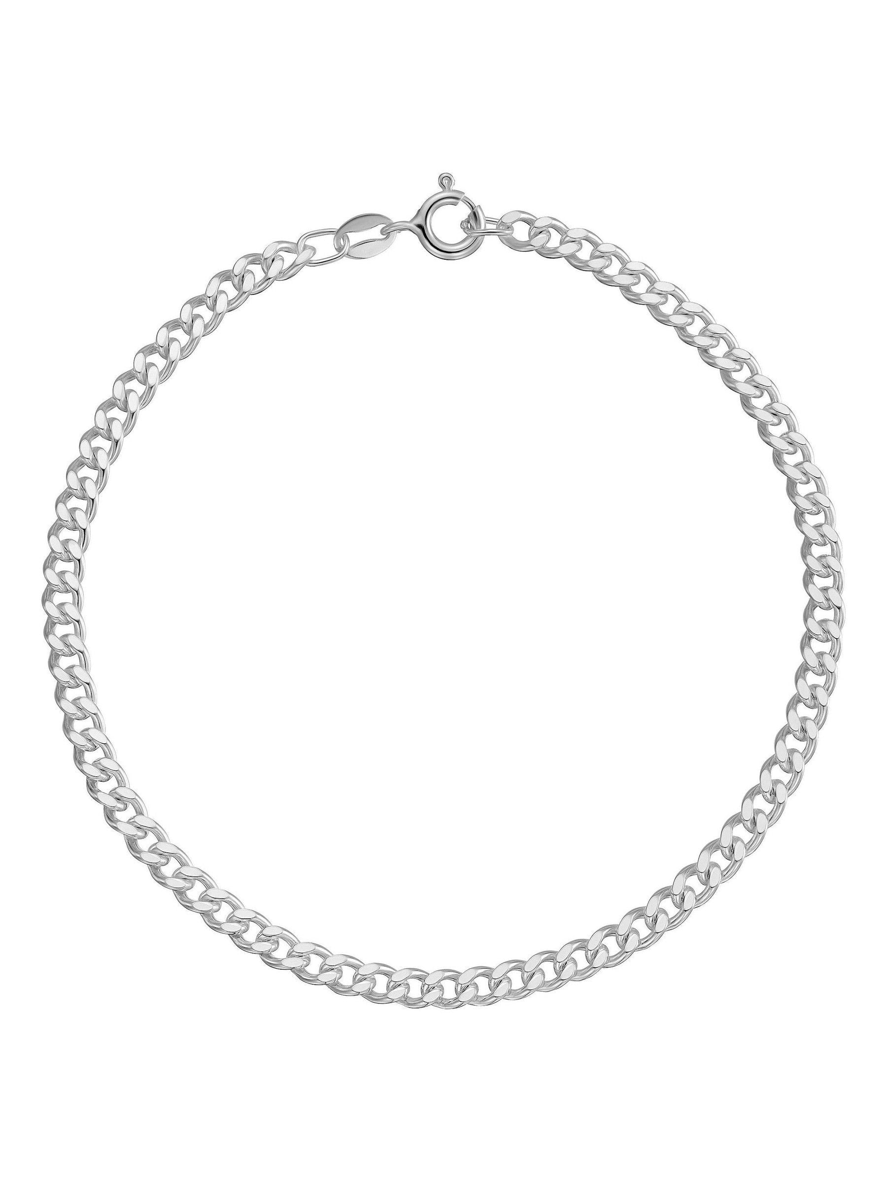 Beaverbrooks sterling silver curb bracelet 20cm - British product