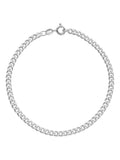 Beaverbrooks sterling silver curb bracelet 20cm - British product