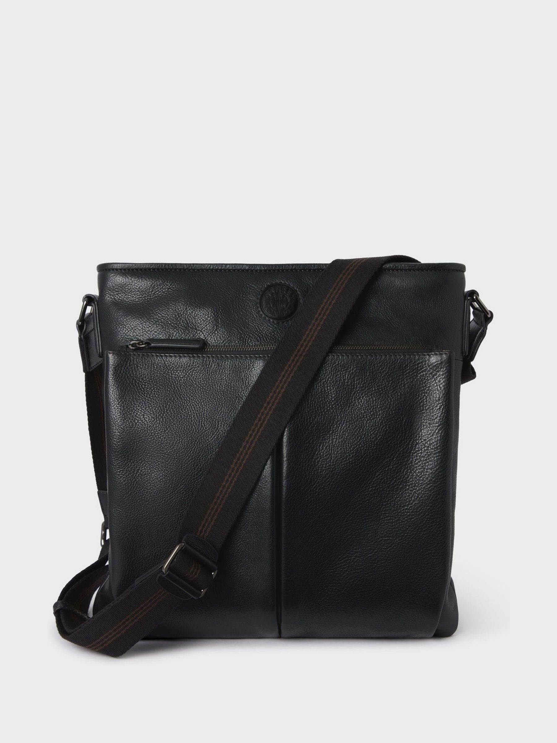 Osprey London Compass cross-body bag black, imported from the UK