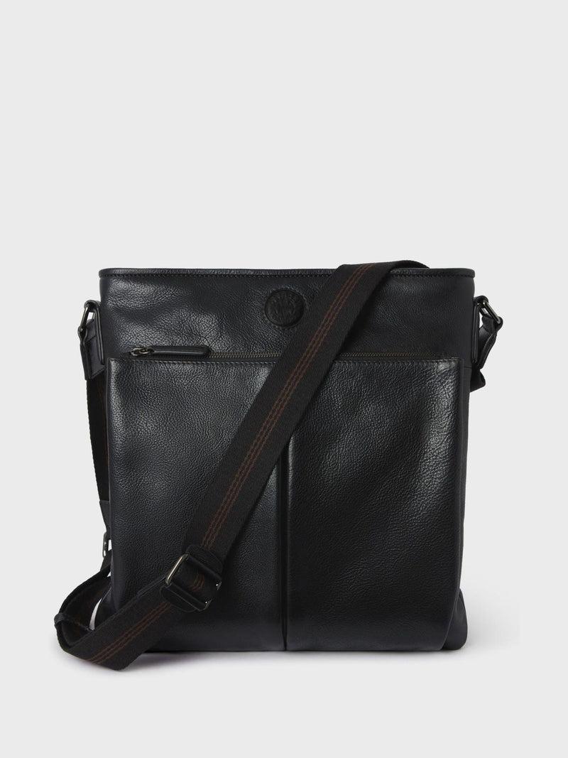 Osprey London Compass cross-body bag black, imported from the UK
