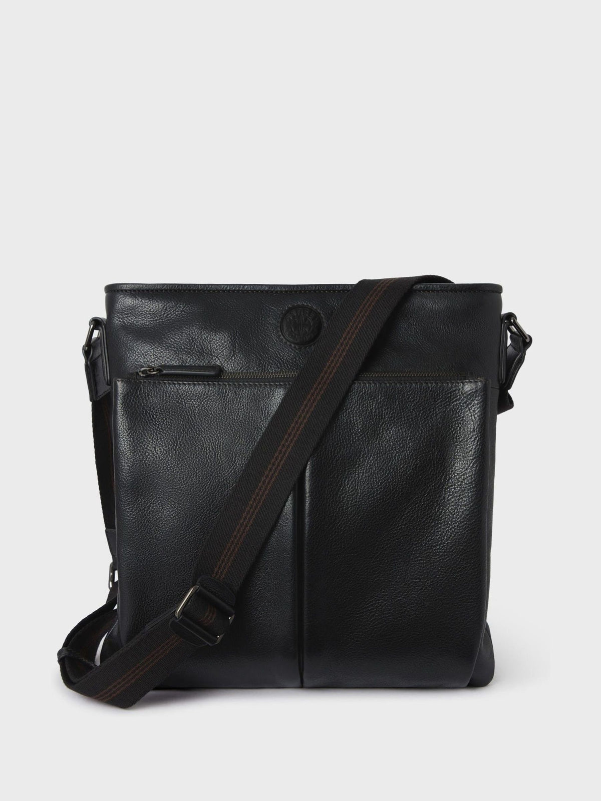 Osprey London Compass cross-body bag black, imported from the UK