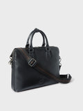 Osprey London black leather laptop bag (British brand)