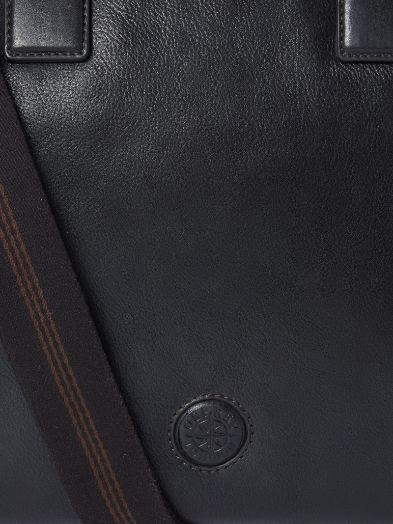 Osprey London black leather laptop bag (British brand)