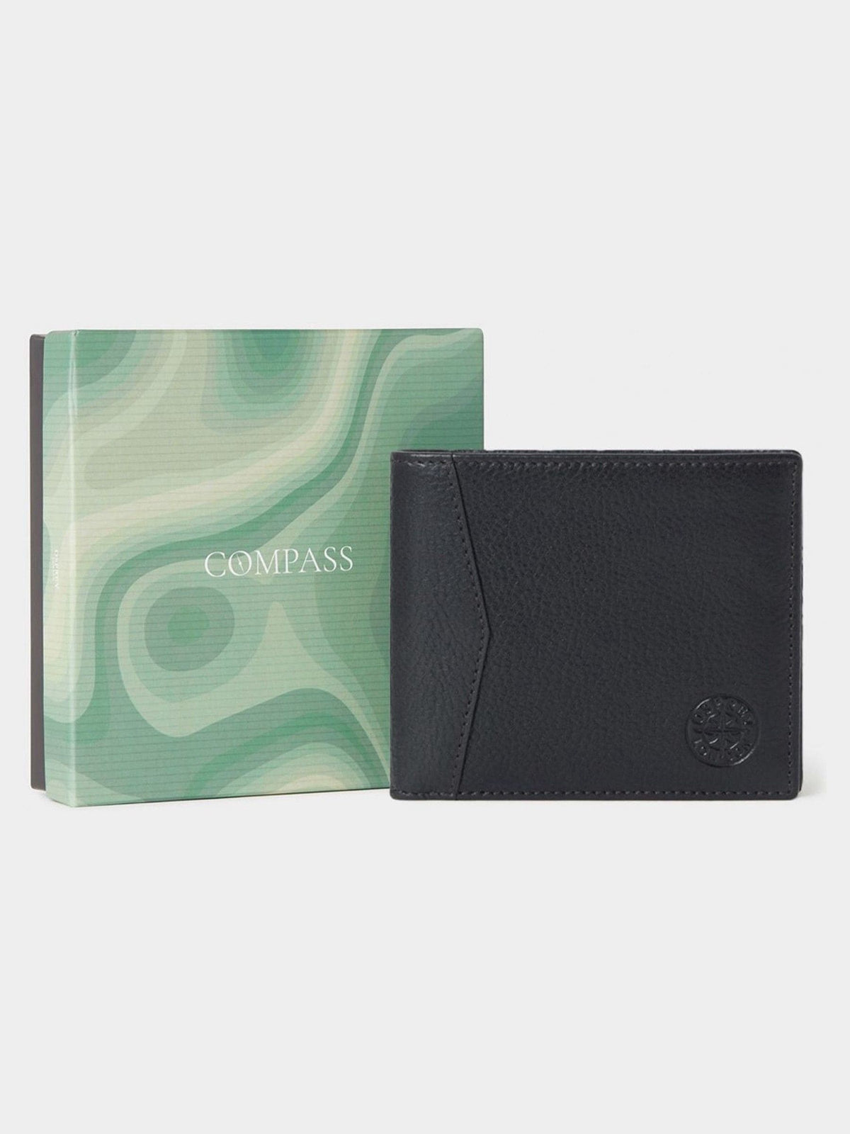 Osprey London The Compass Green Leather Coin Wallet