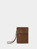 Osprey London Madison leather phone bag brown (British brand)