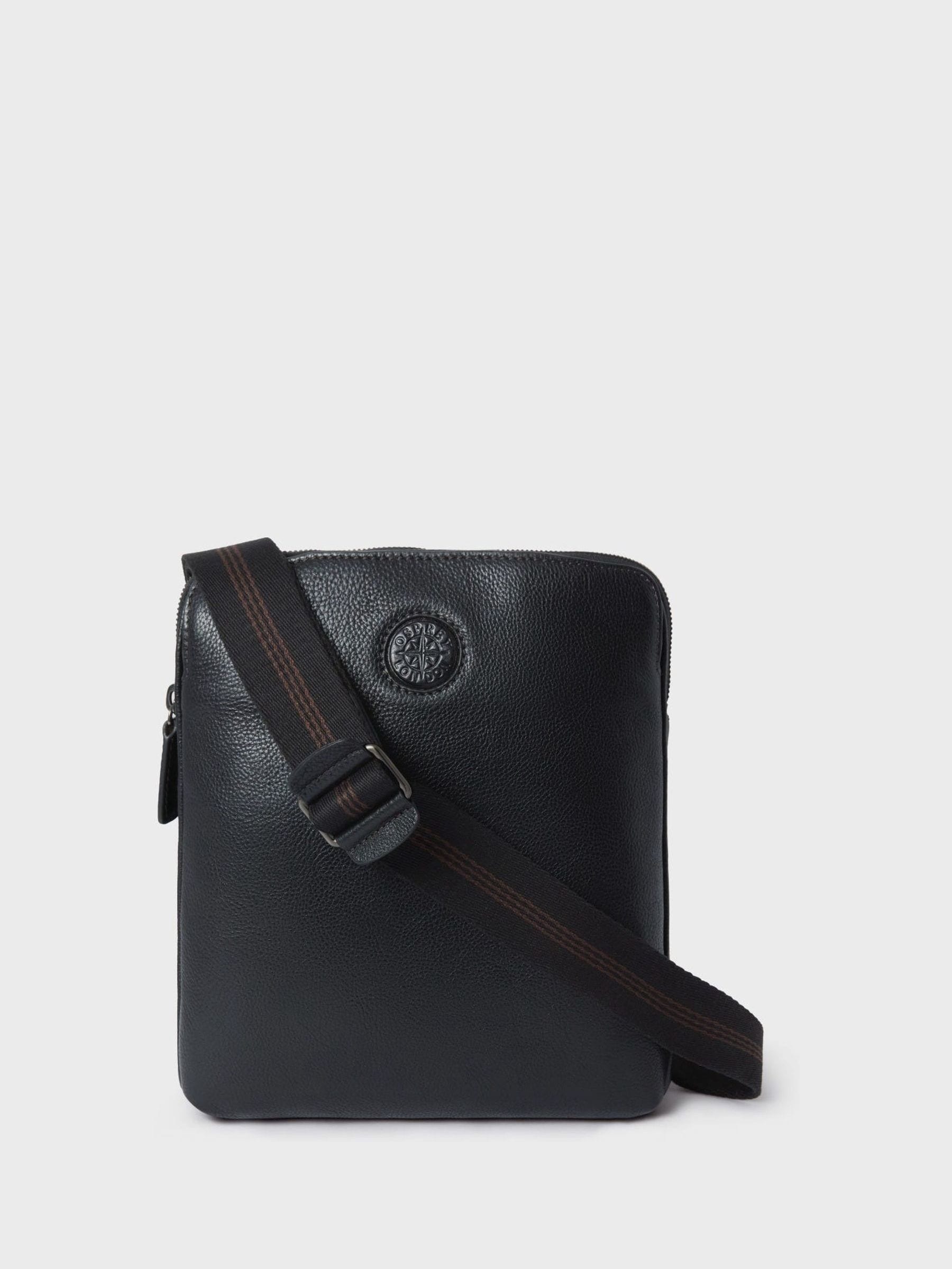 Osprey London Black Small The Compass Leather Messenger Bag
