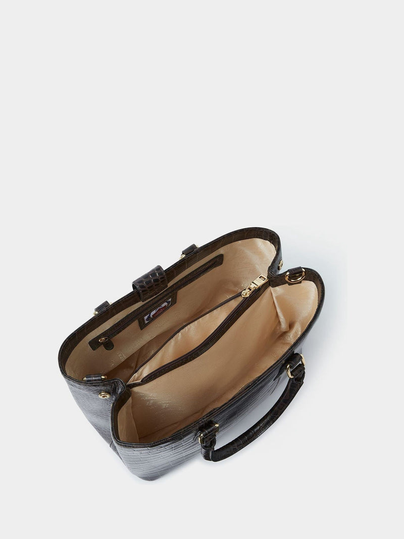 Osprey London Adaline leather work bag dark brown - British product