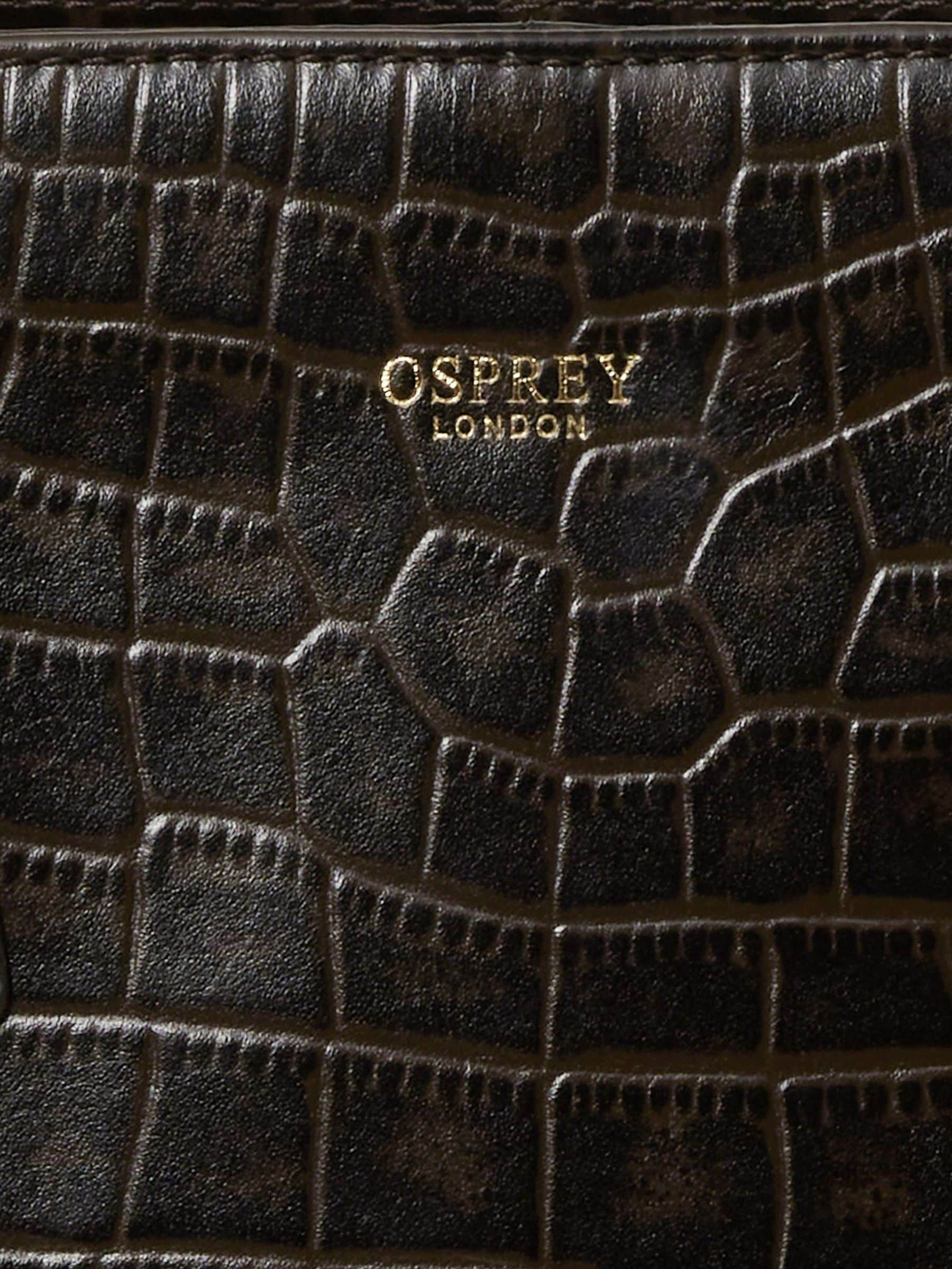 Osprey London Adaline leather work bag dark brown - British product
