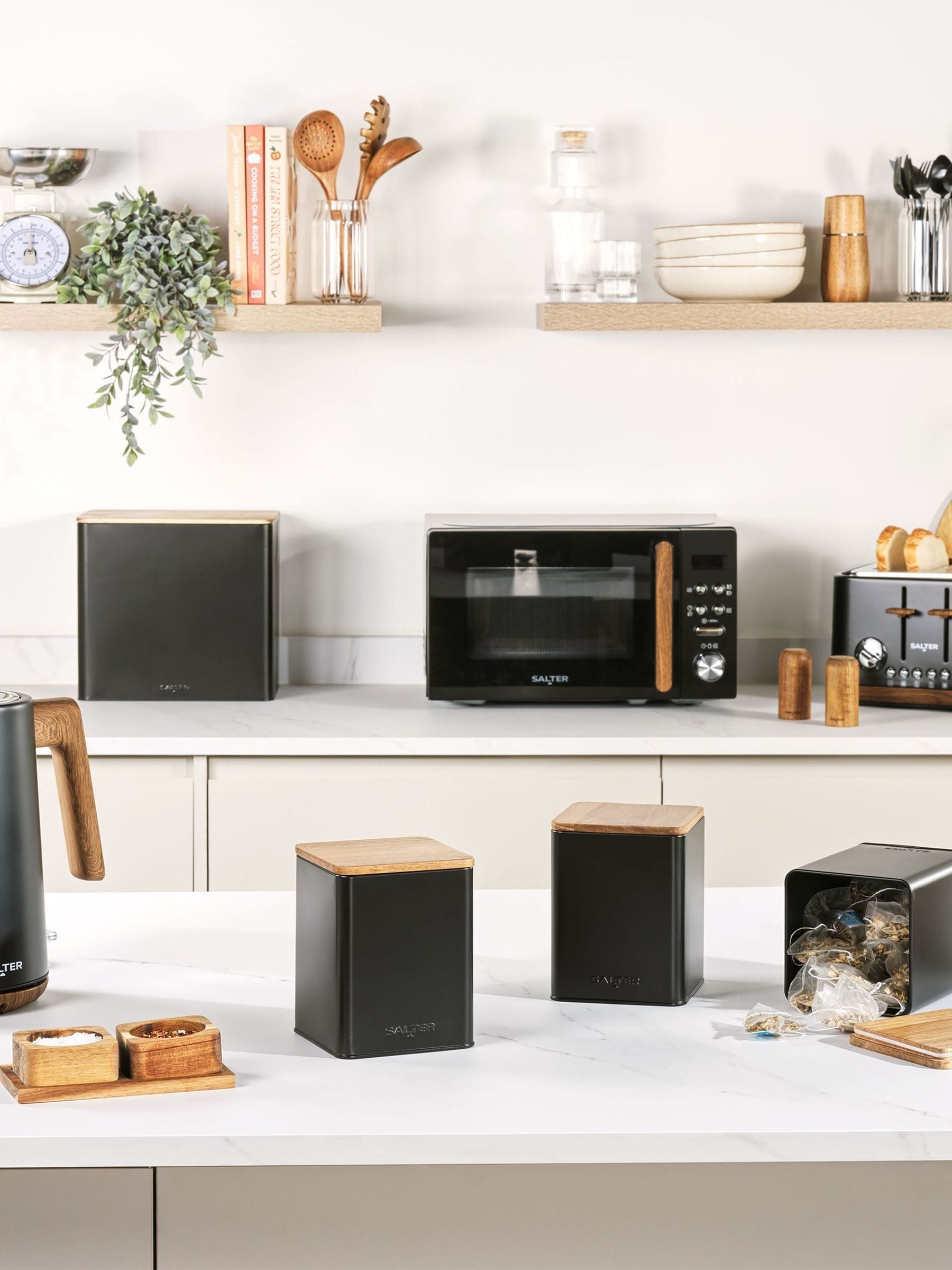 Salter White Toronto Countertop Storage Set (British brand)