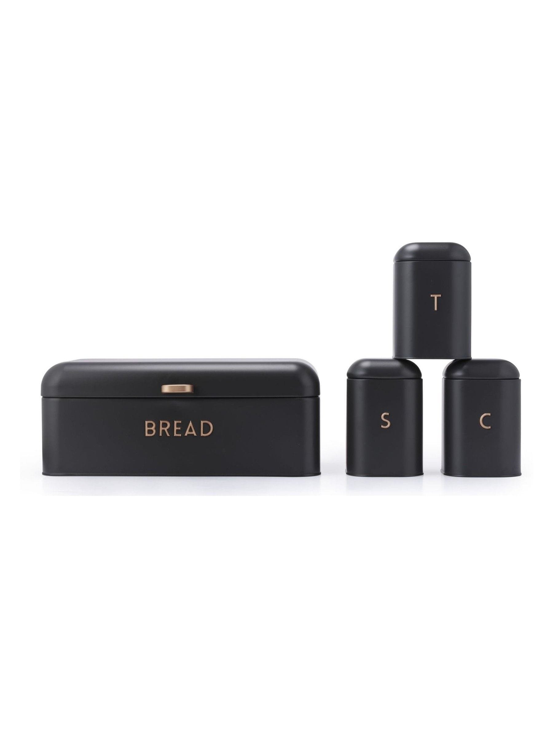 Salter Charcoal Pebble 4-piece countertop storage set (British brand)