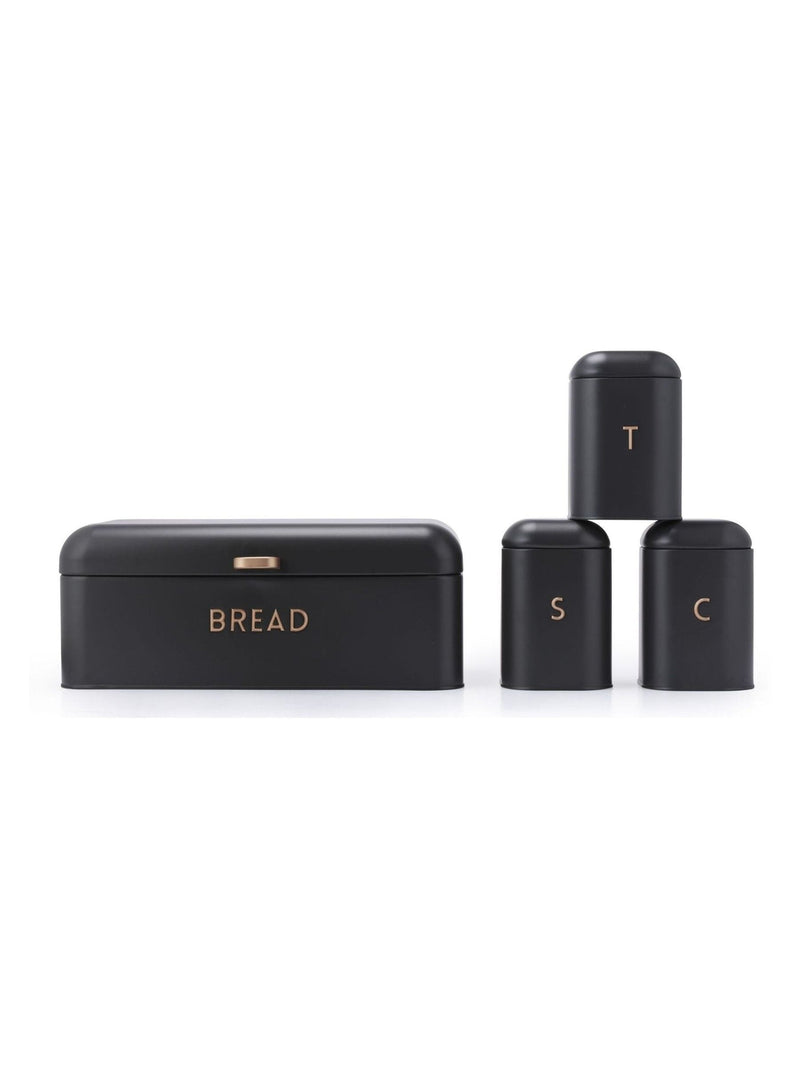 Salter Charcoal Pebble 4-piece countertop storage set (British brand)