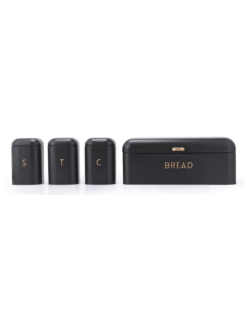 Salter Charcoal Pebble 4-piece countertop storage set (British brand)
