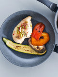 Russell Hobbs 5 Piece Black Metallic Marble Pan Set