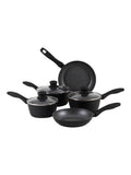 Russell Hobbs 5 Piece Black Metallic Marble Pan Set