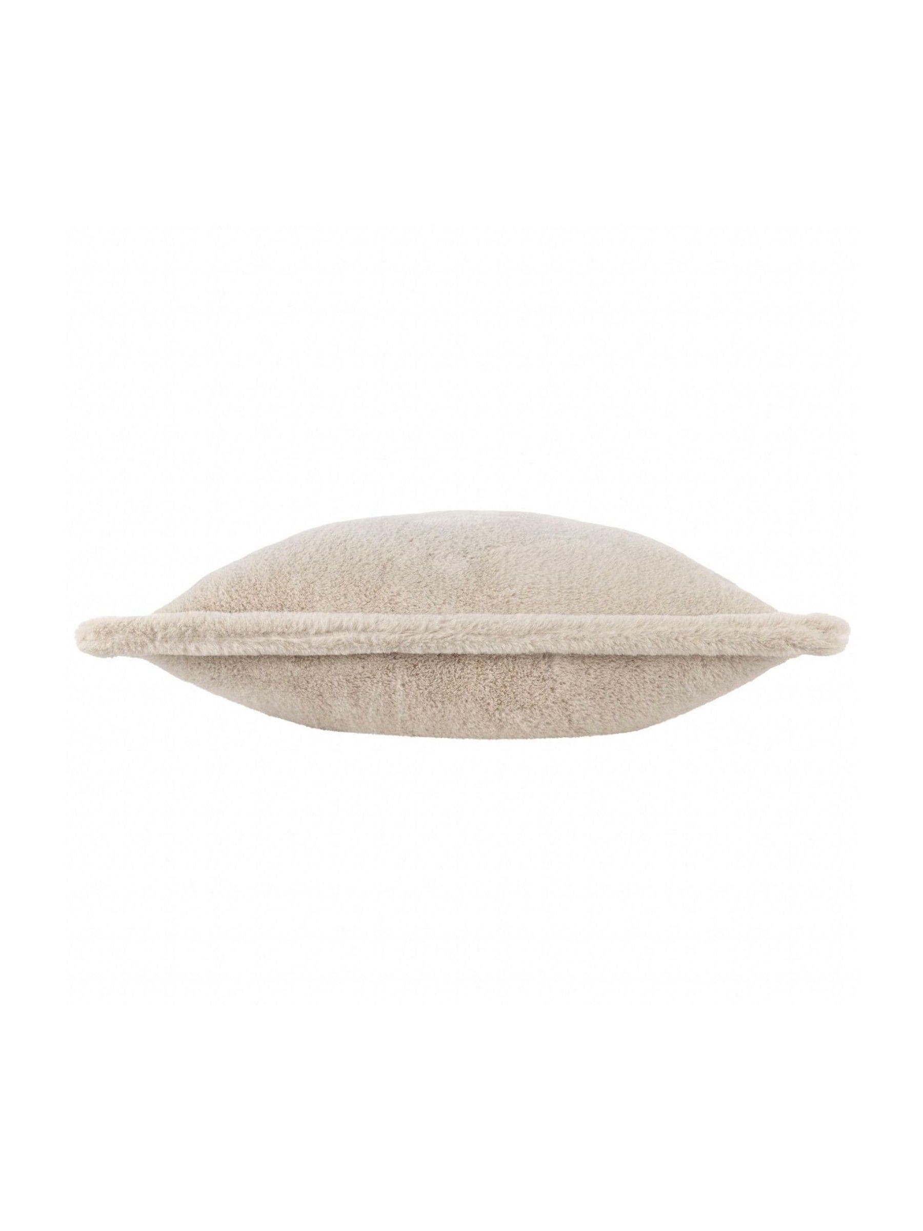 Furn Natural large beige faux fur cushion (British brand)