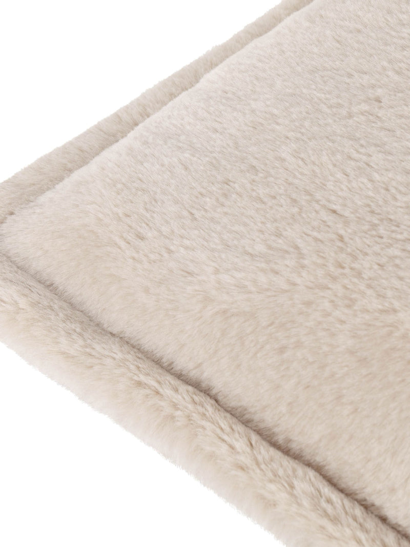 Furn Natural large beige faux fur cushion (British brand)