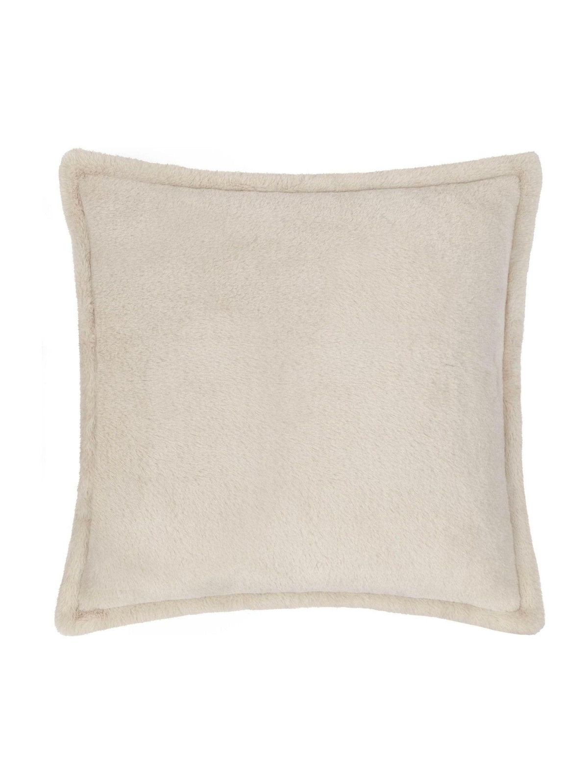 Furn Natural large beige faux fur cushion (British brand)