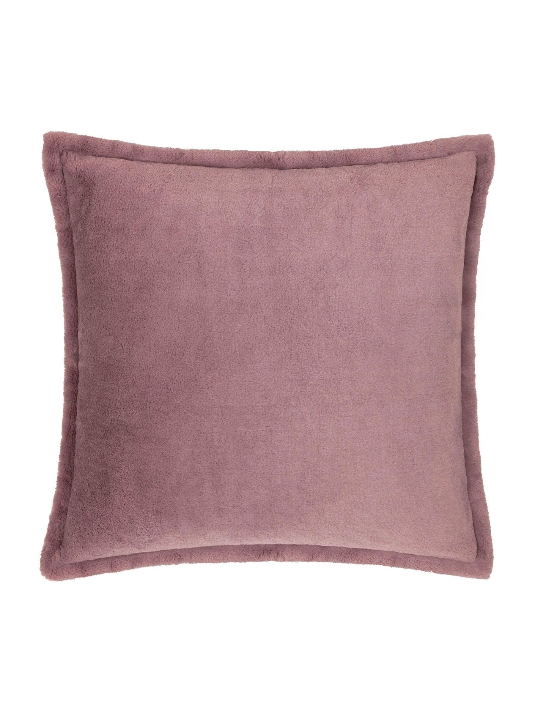 Furn Mulberry Pink Kallu Large Faux Fur Cushion