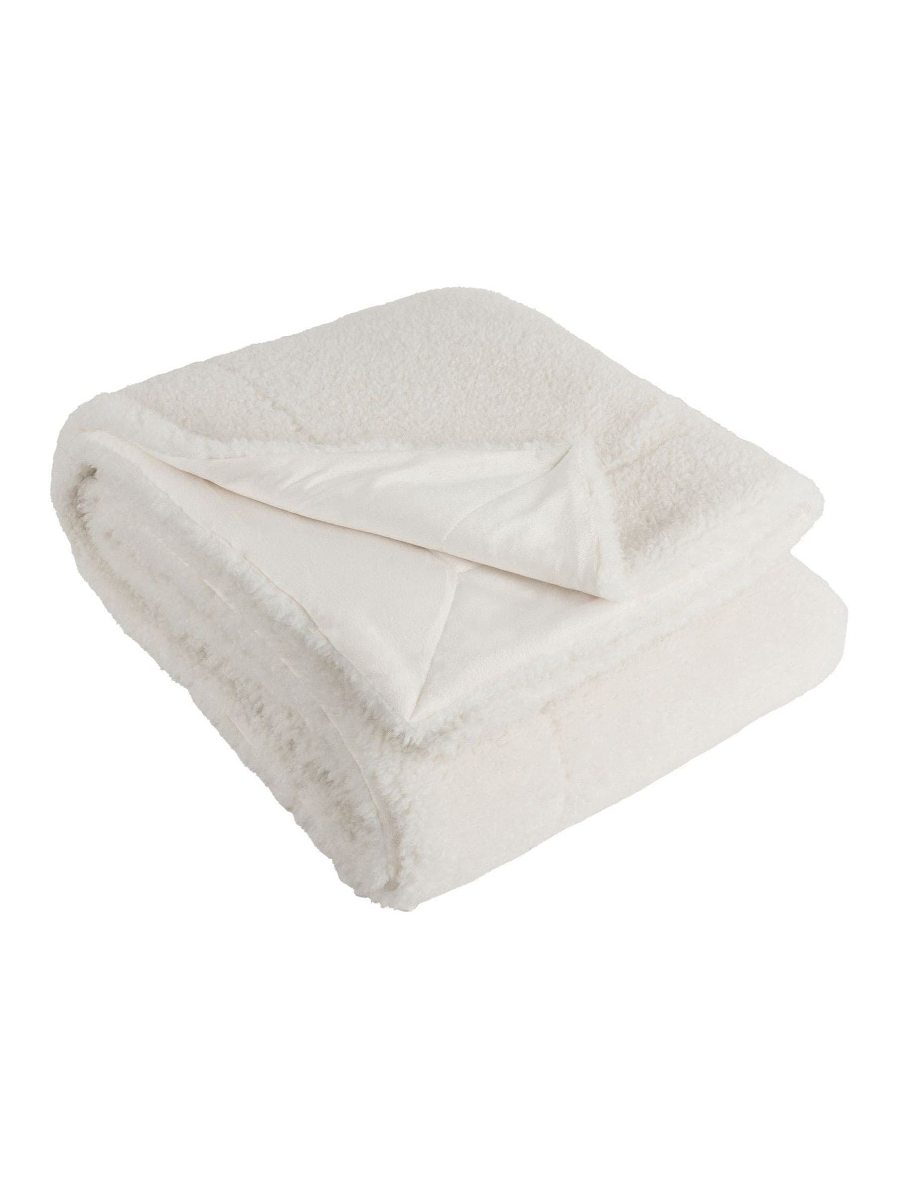 Yard Ecru Olann faux shearling throw 180cm x 130cm, imported from the UK.