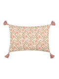 Paoletti Delphine floral tasselled cushion, UK version