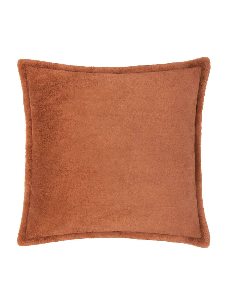 Furn Rust Orange Kallu Large Faux Fur Cushion
