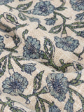 Paoletti Delphine floral cotton throw 170x130cm - British product