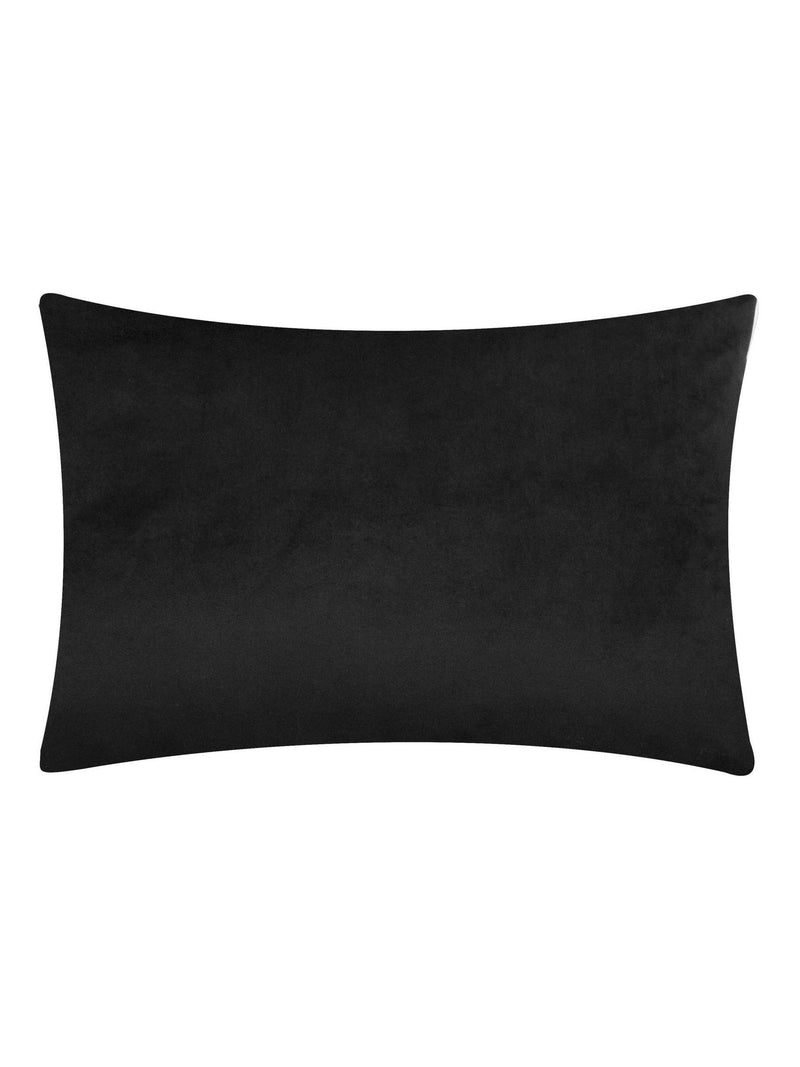 Furn black chillies embroidered cushion, UK version