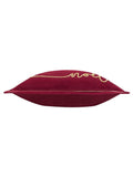 Paoletti red Christmas cushion with Noel embroidery 60x40cm - British product