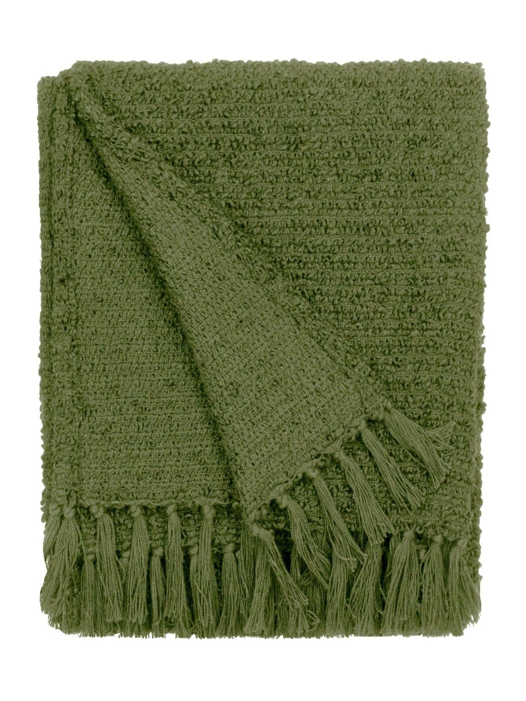Yard Black Candar Textured Boucle Throw Blanket - 130x170cm
