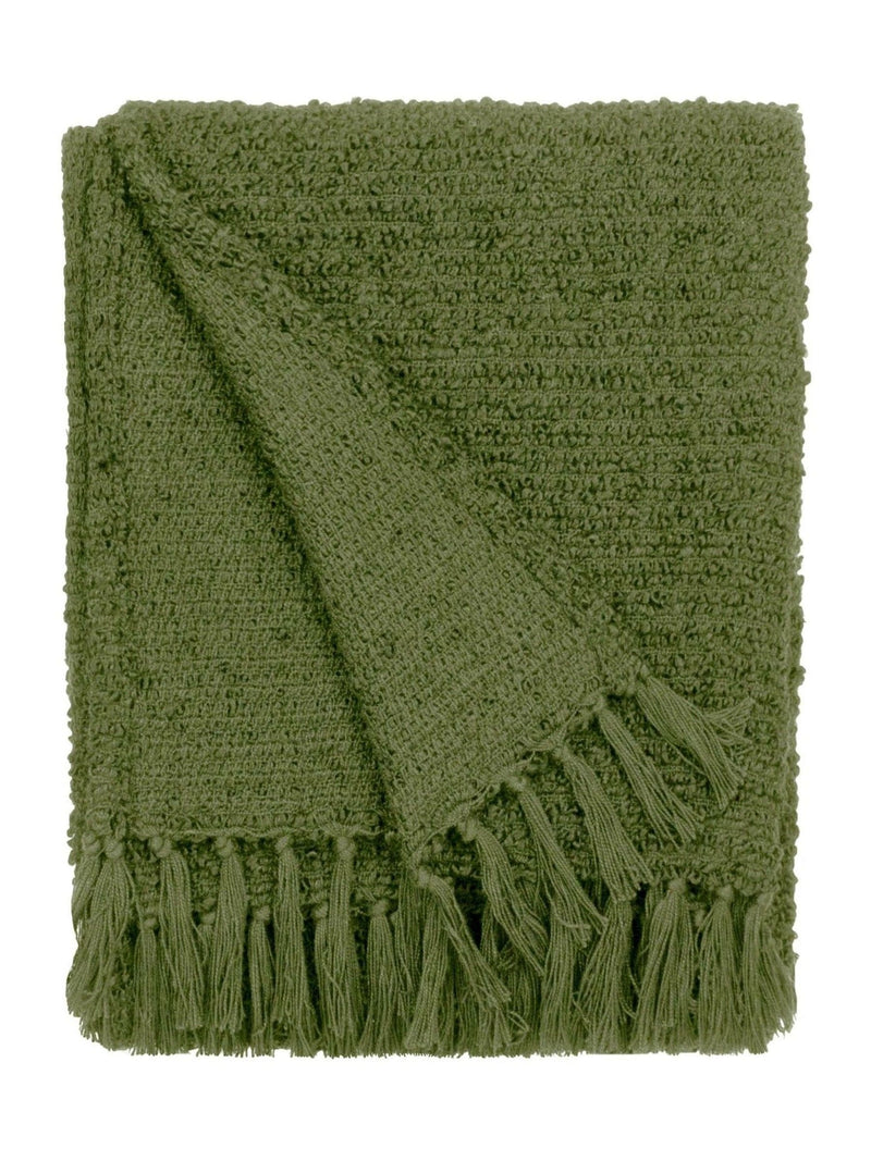 Yard Black Candar Textured Boucle Throw Blanket - 130x170cm