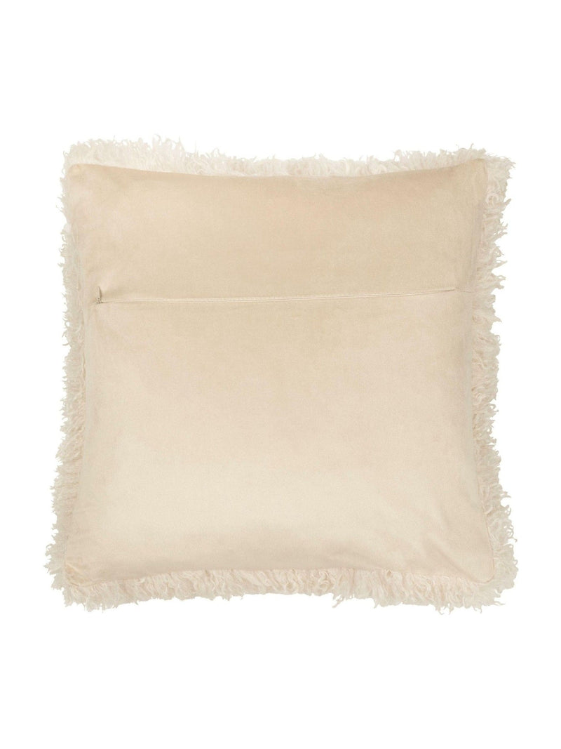 Furn natural beige faux fur cushion, imported from the UK