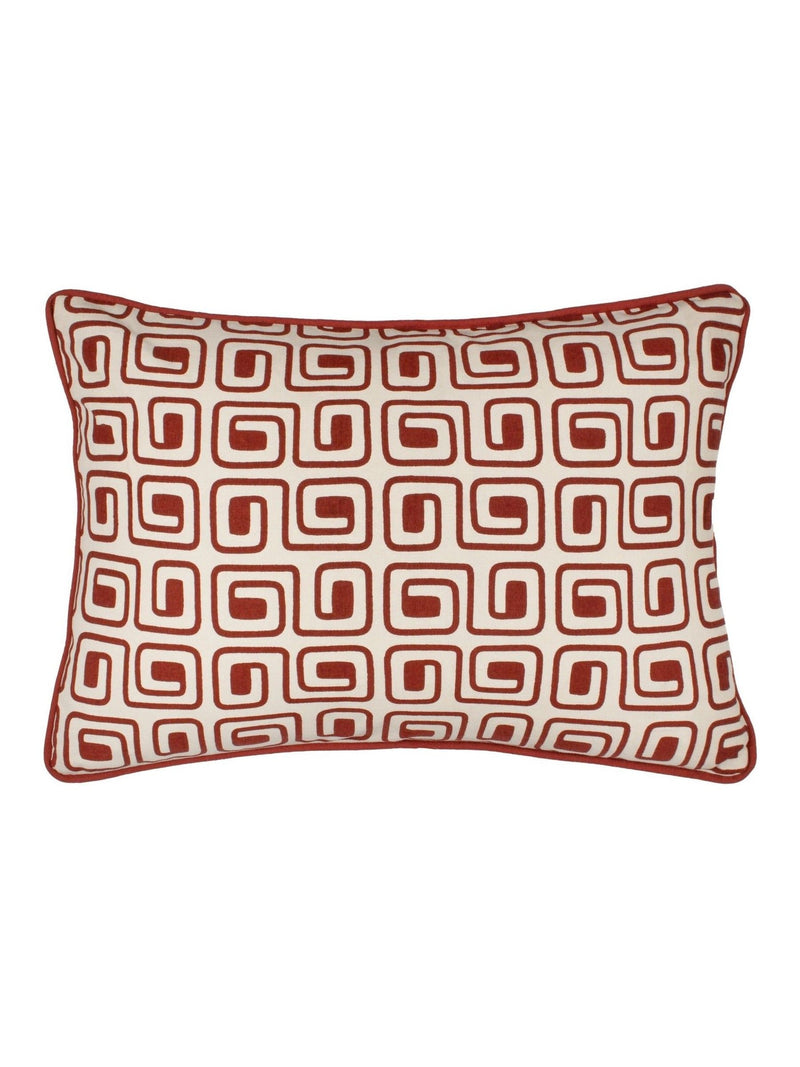 HÖEM black geometric piped cushion 50x35cm (British brand)