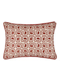HÖEM black geometric piped cushion 50x35cm (British brand)