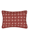 HÖEM black geometric piped cushion 50x35cm (British brand)