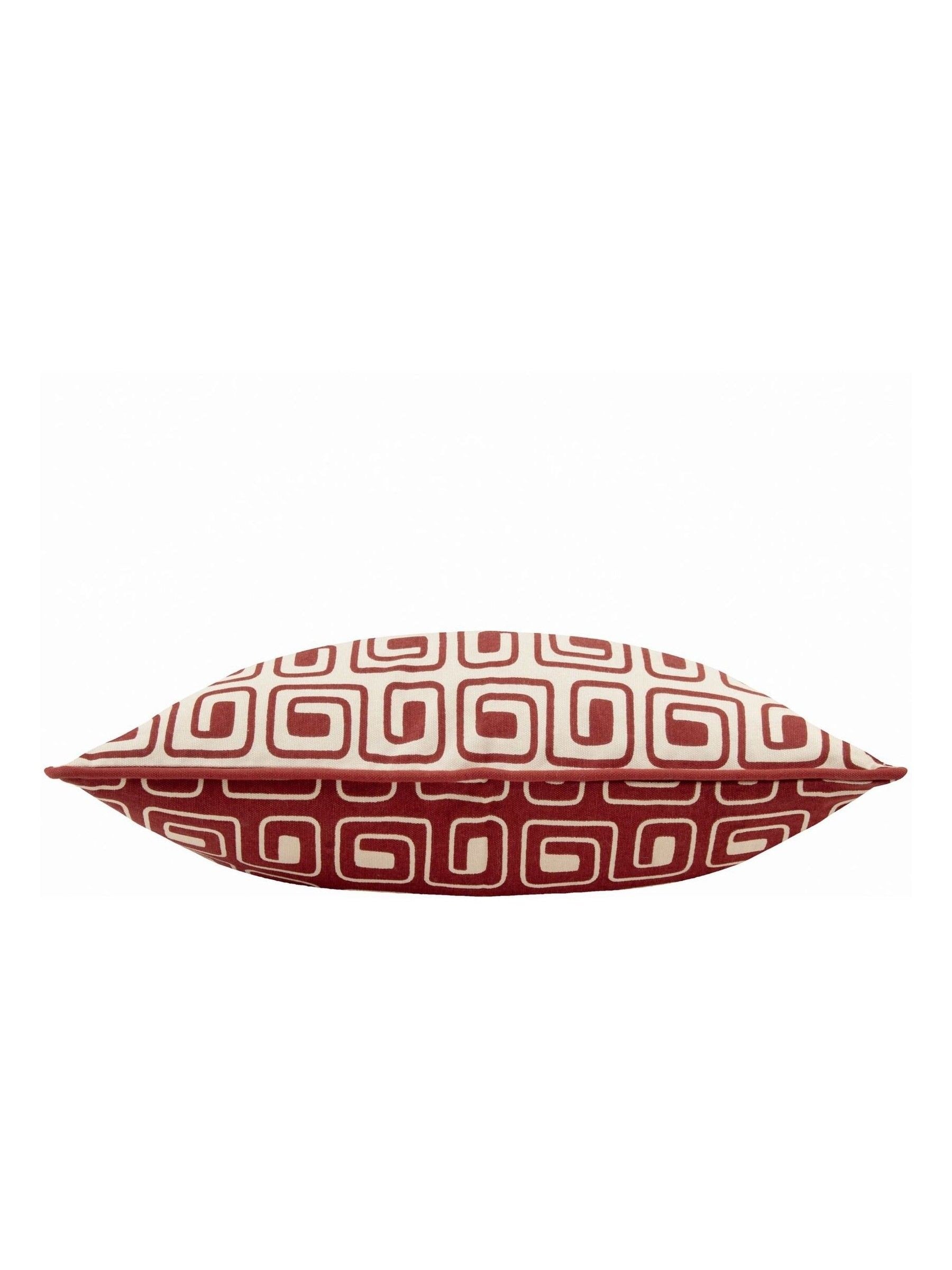 HÖEM black geometric piped cushion 50x35cm (British brand)