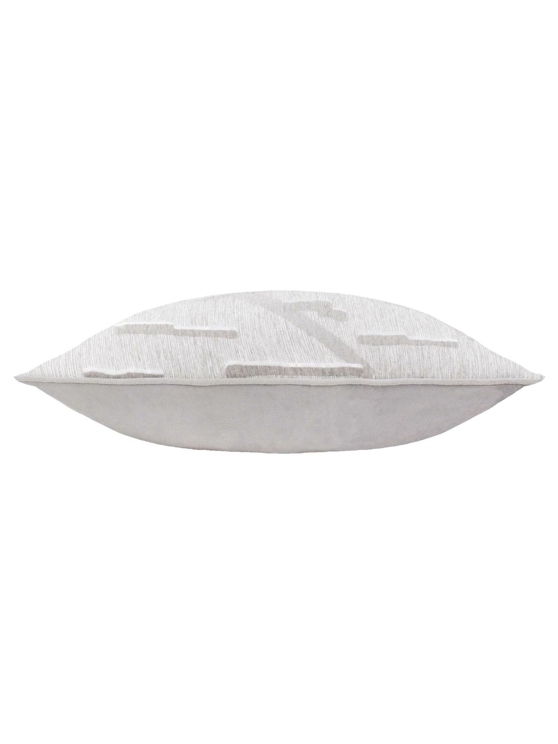 HÖEM glacier grey tresse jacquard cushion 60x40cm - British product