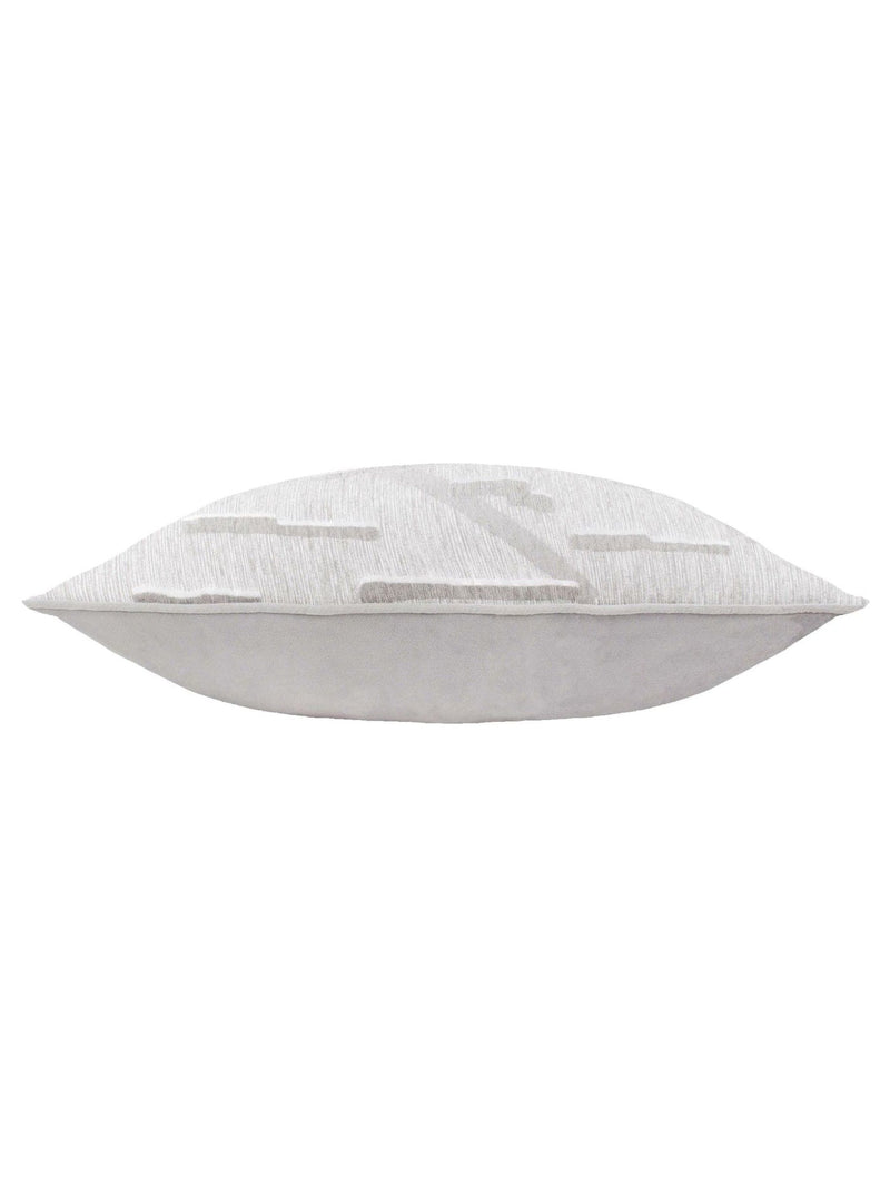 HÖEM glacier grey tresse jacquard cushion 60x40cm - British product