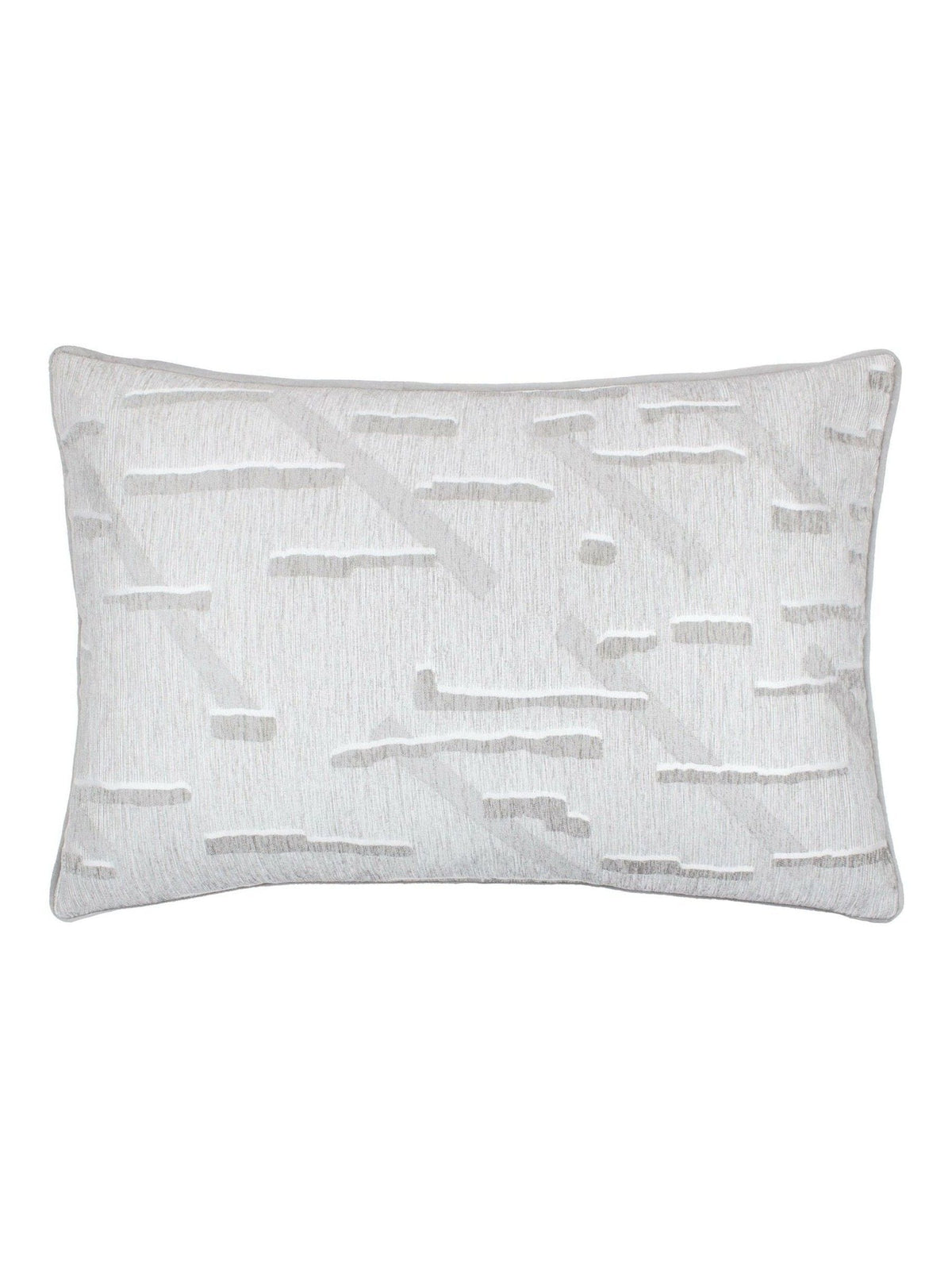 HÖEM glacier grey tresse jacquard cushion 60x40cm - British product