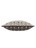 HÖEM black geometric piped cushion 50x35cm (British brand)