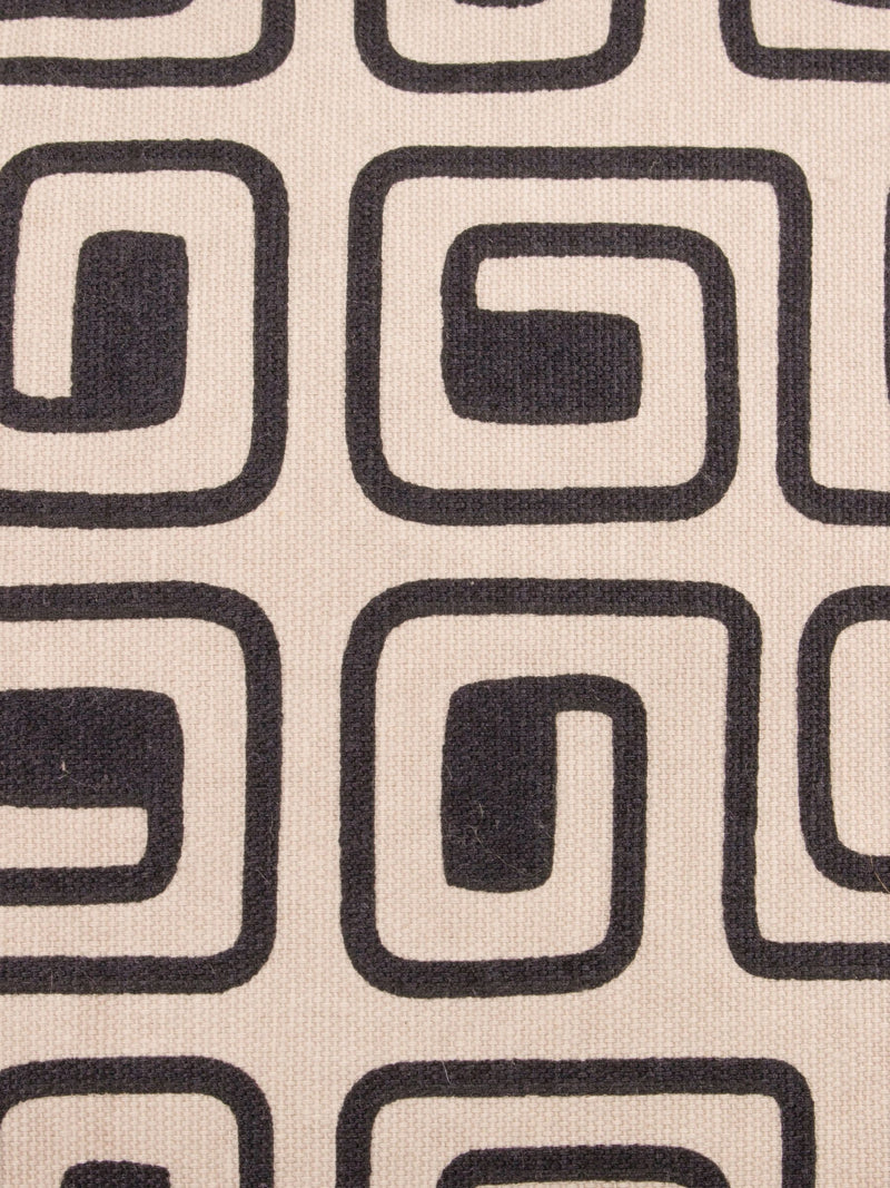 HÖEM black geometric piped cushion 50x35cm (British brand)