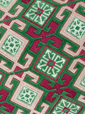 Paoletti Laurel embroidered geometric cushion 60x30cm (British brand)