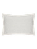 Paoletti taupe alpine embroidered cotton cushion 50x35cm (British brand)