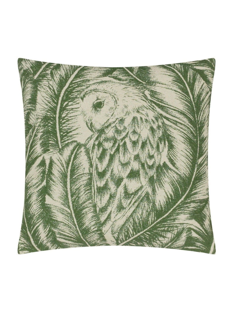 Wylder Green albus owl jacquard cushion, UK version