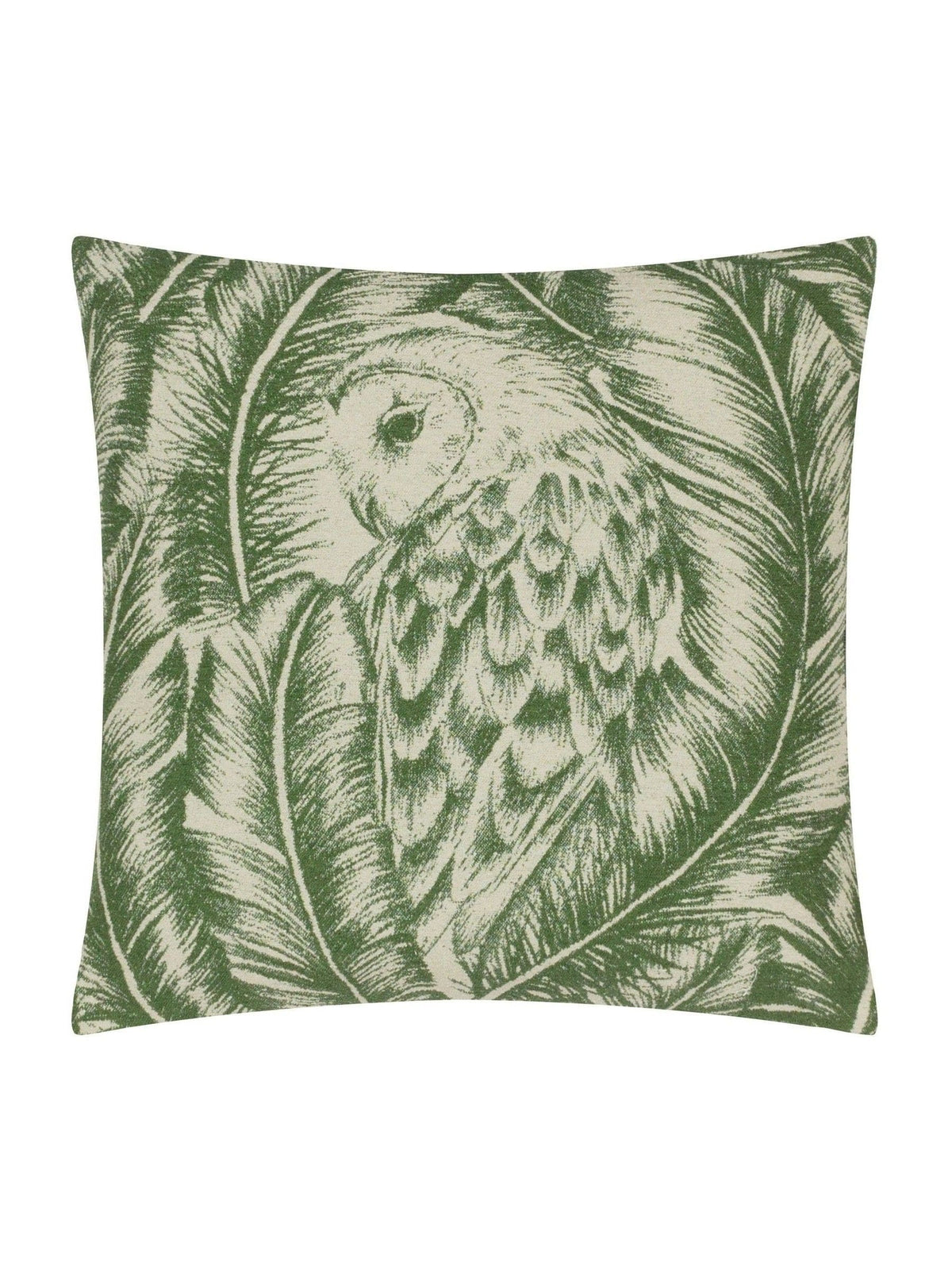 Wylder Green albus owl jacquard cushion, UK version