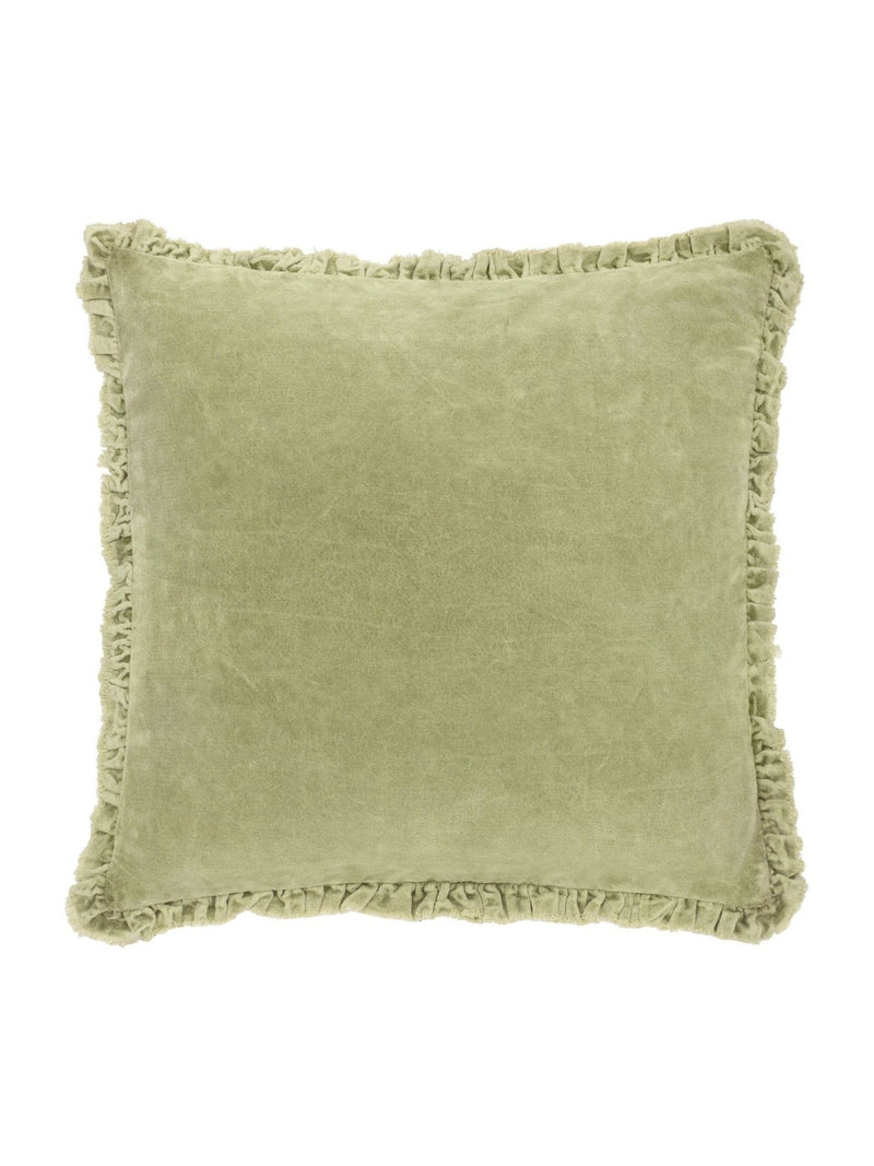 Yard Sage Bertie Washed Cotton Velvet Cushion