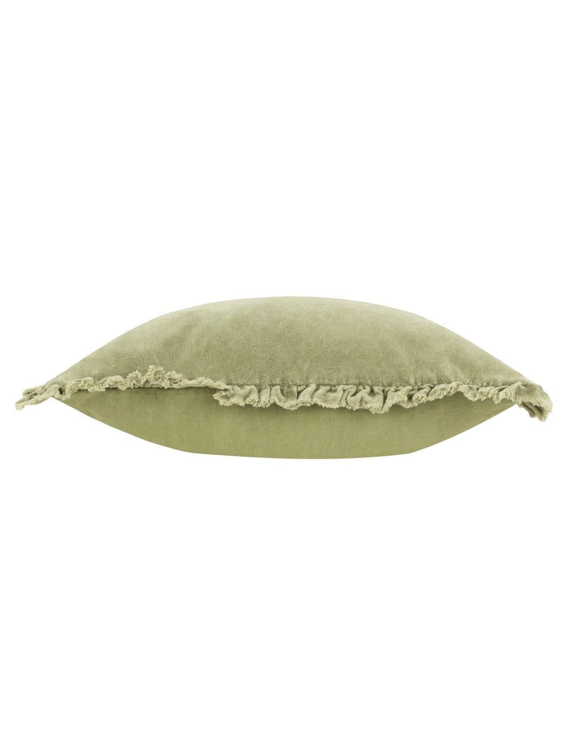 Yard Sage Bertie Washed Cotton Velvet Cushion
