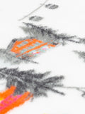 Furn Snow Aspen fleece throw featuring a snowy ski scene (British brand)