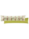 Furn Green velvet draught excluder floral design 92cm (British brand)