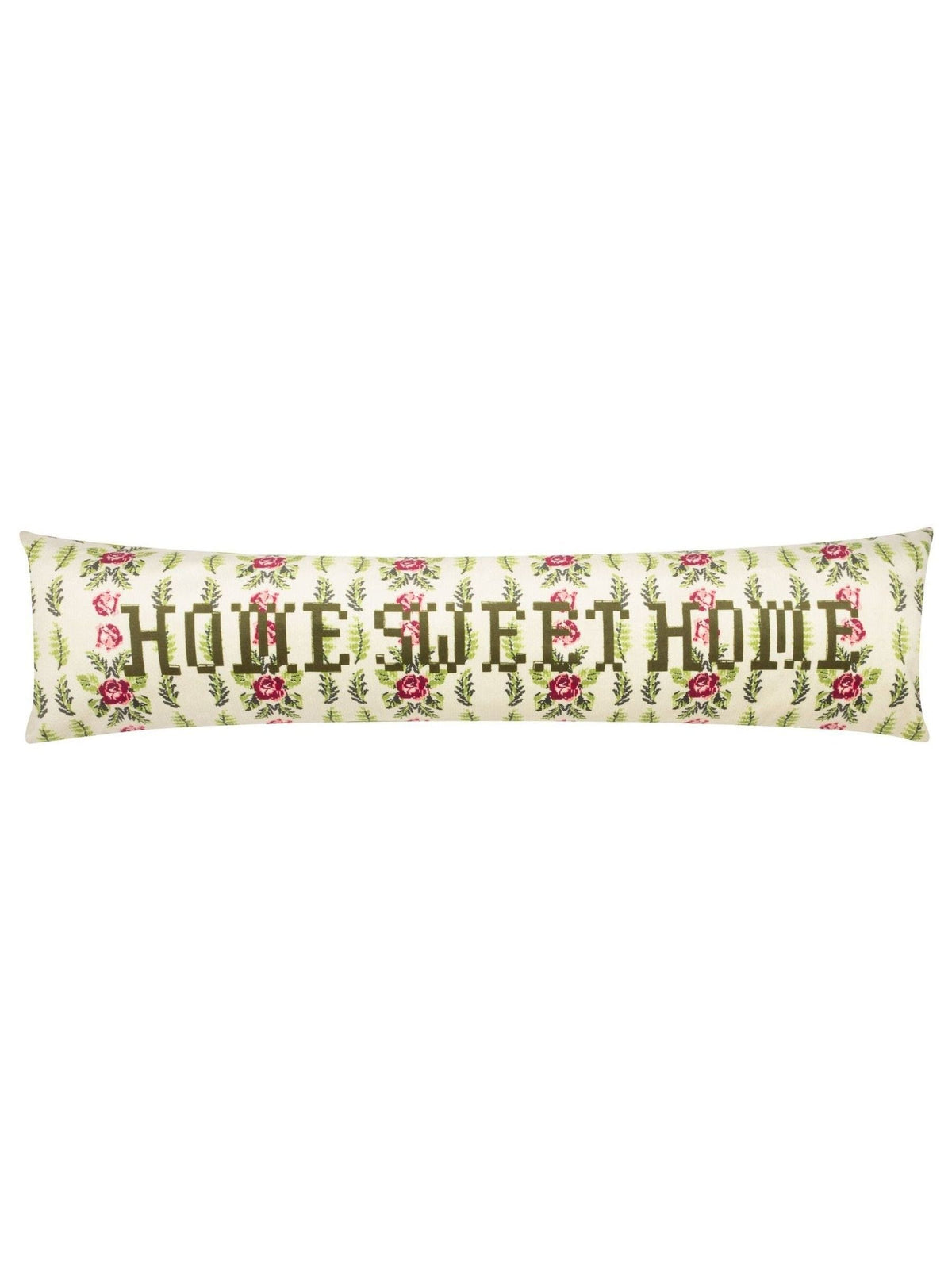 Furn Green velvet draught excluder floral design 92cm (British brand)