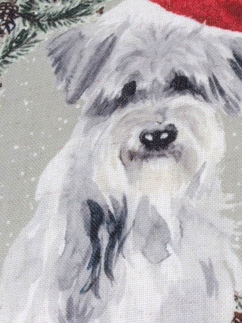 Evans Lichfield Christmas dog cushion 43cm, imported from the UK